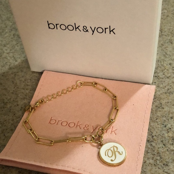 Brook&York Callie white enamel bracelet new in box - Picture 9 of 13
